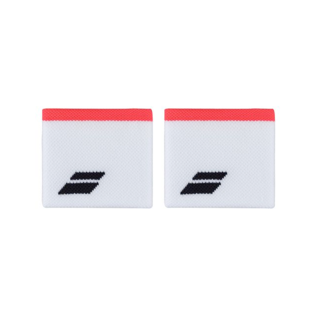 Logo Wristband White/Strike Red